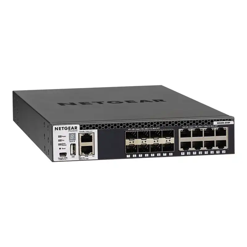 Switch manageable ProSAFE M4300-8X8F Switch Manageable Stackable avec 16x10G incluant 8x10GBASE-T e... (XSM4316S-100NES)_1